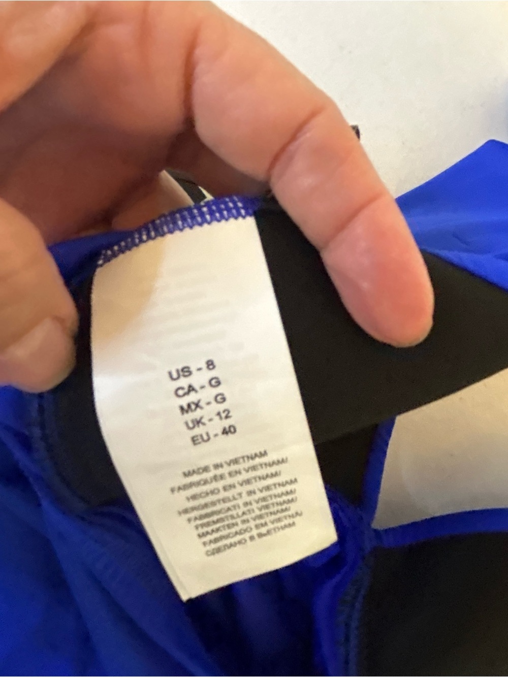 La Blanca Royal Blue Halter Tankini Top Swimsuit SPF 50 - Picture 6 of 6